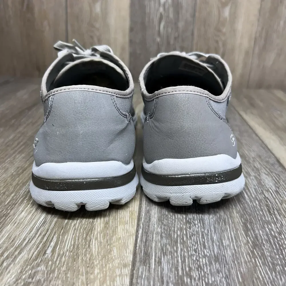 Skechers Relaxed Fit 64107 Gray Suede Memory Foam Men's US Size 12 Shoes